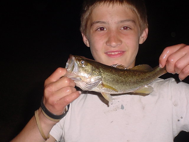a bass i caught at a pond
