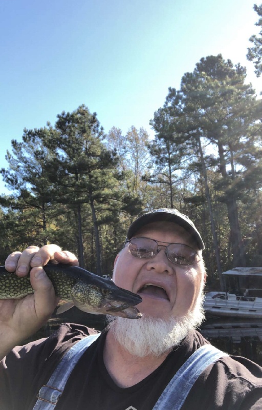 Northern Pike caught off dock at Lake Moultrie 