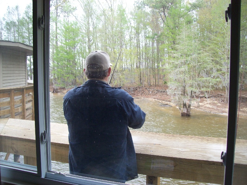 Me taking a Pic out the Bedroom Window near Elloree